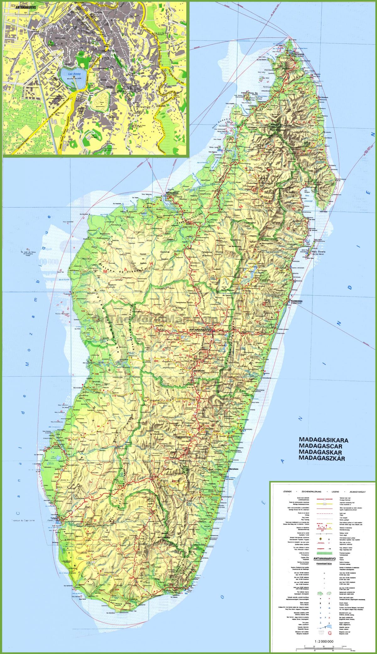 haritalarla Madagaskar