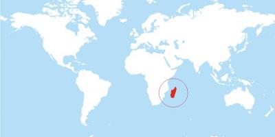 Dünya üzerinde Madagaskar konumu göster 