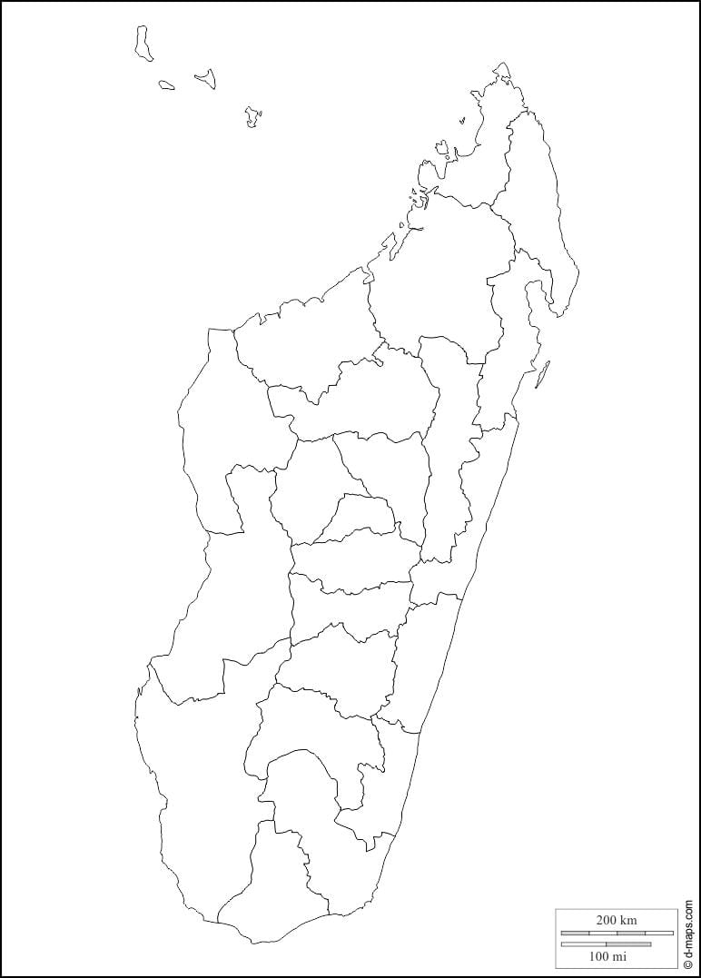 Madagaskar harita anahat
