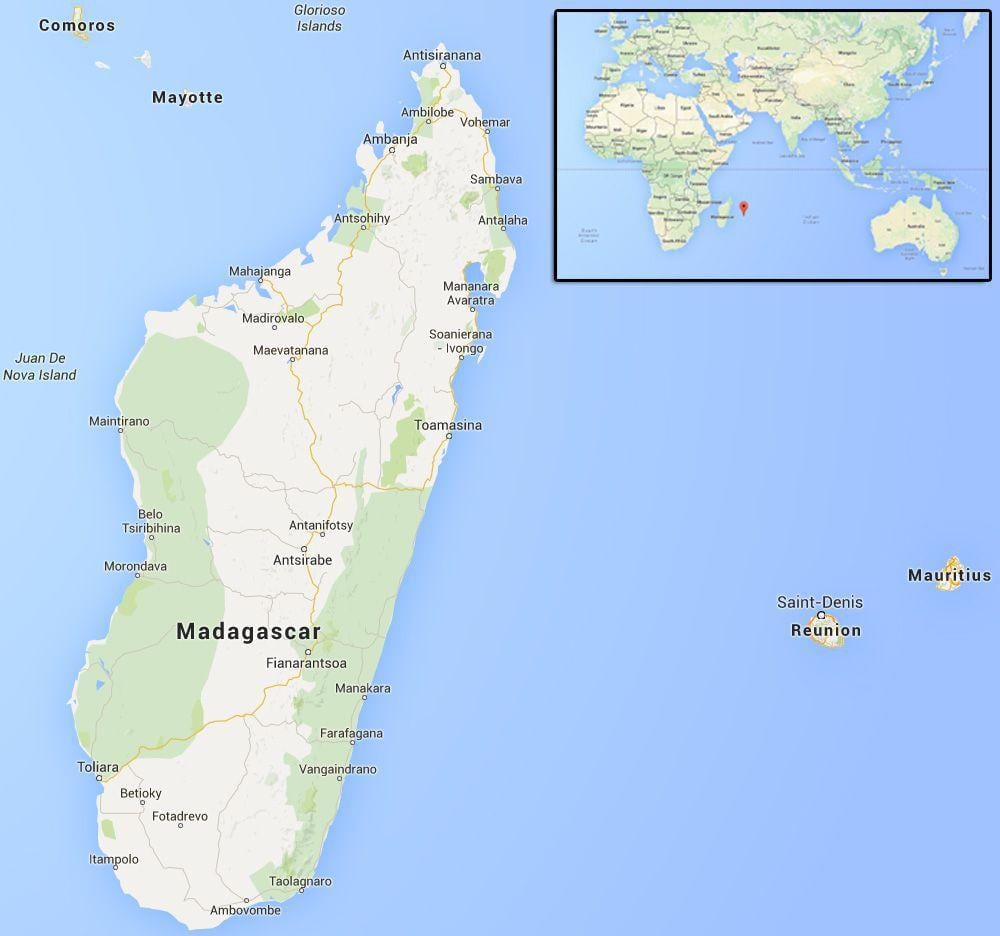 Madagaskar yakınlarındaki adalardan göster