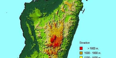 Madagaskar coğrafya haritası 
