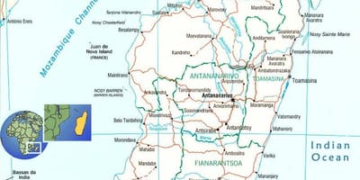 Madagaskar river haritası 